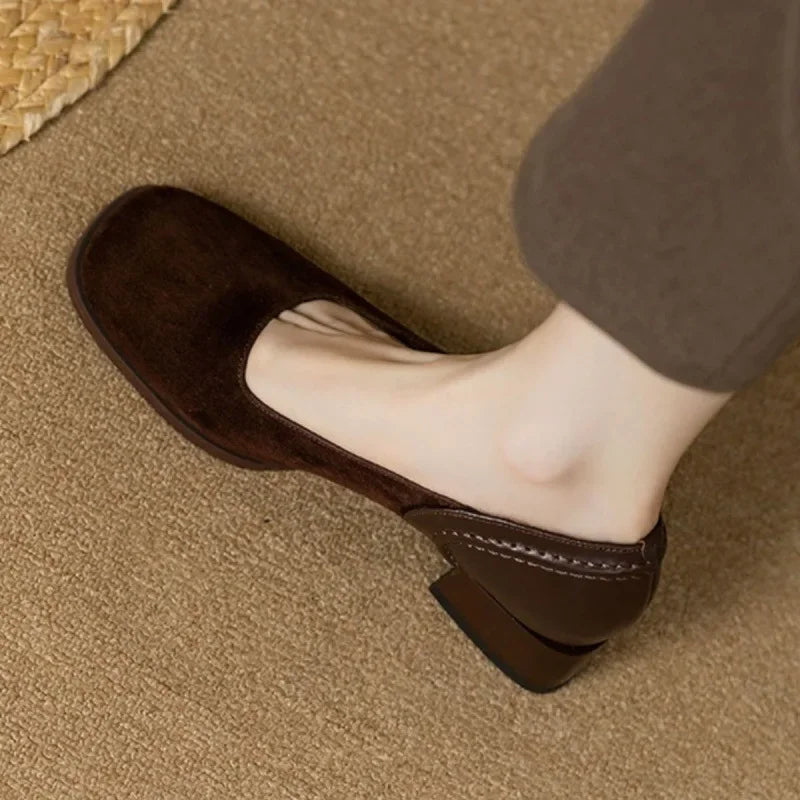 Stylische Füße Sommer Leder Ballerinas Shopnory