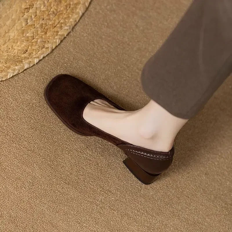 Stylische Füße Sommer Leder Ballerinas Shopnory