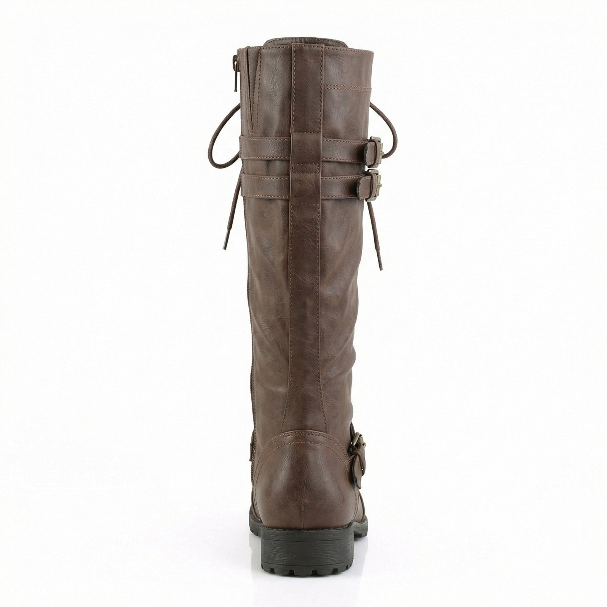 Retro-Schnürstiefel mit Schnalle