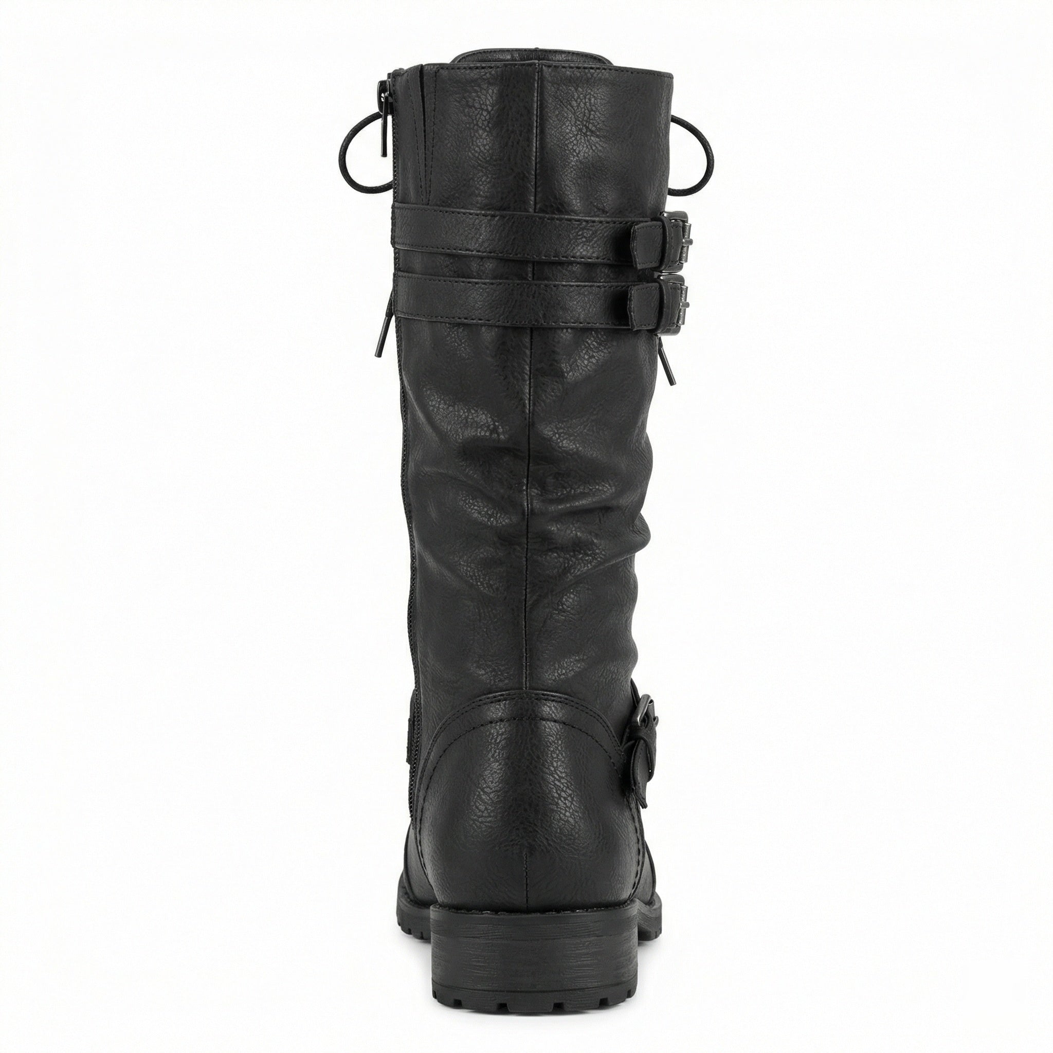 Retro-Schnürstiefel mit Schnalle