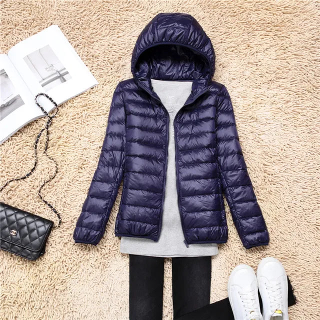 Leichte und praktische Daunenjacke für Frauen