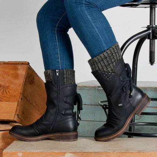 ShopNory | Knöchelhigh Stiefel für Damen