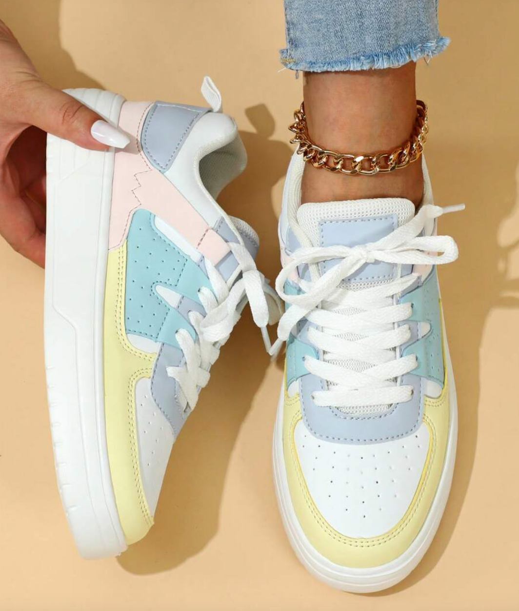 Damen Sneakers Leopard Muster Trendy