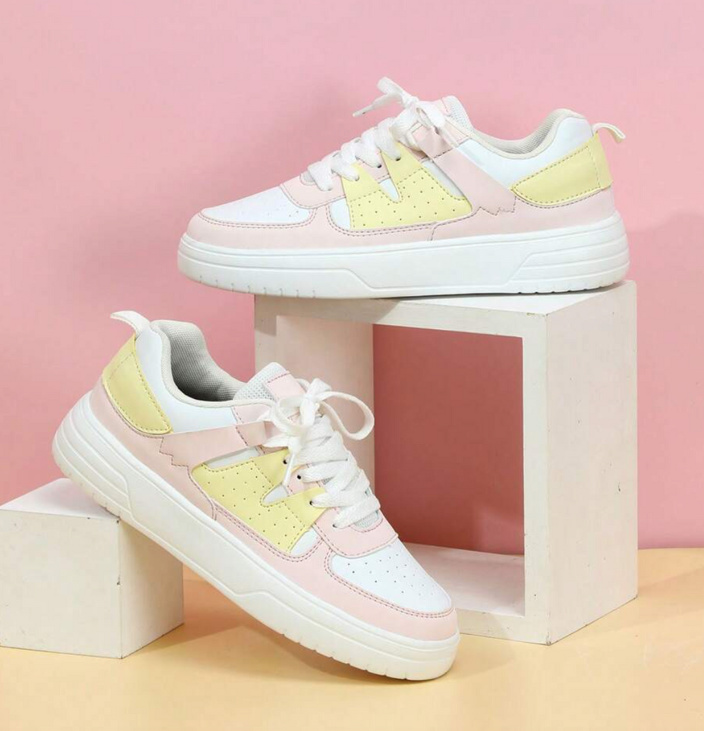 Damen Sneakers Leopard Muster Trendy