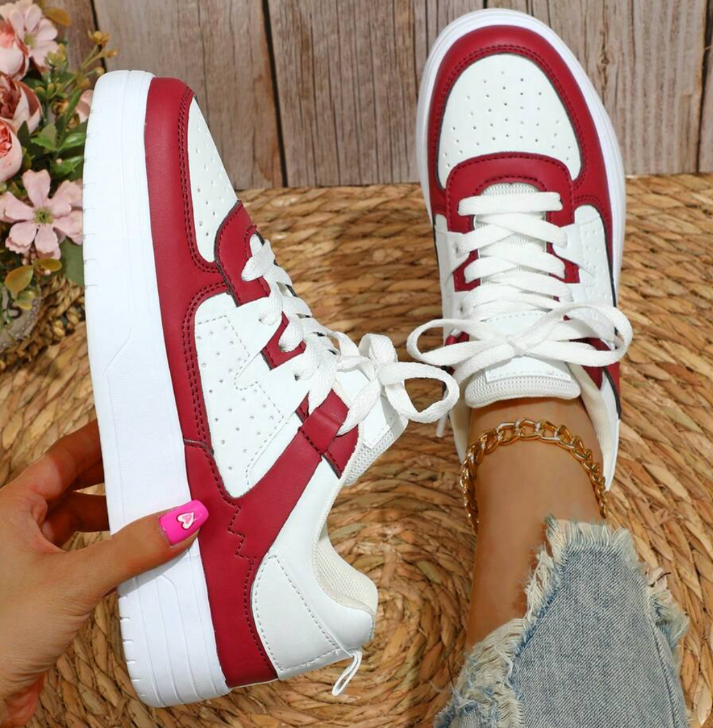 Damen Sneakers Leopard Muster Trendy