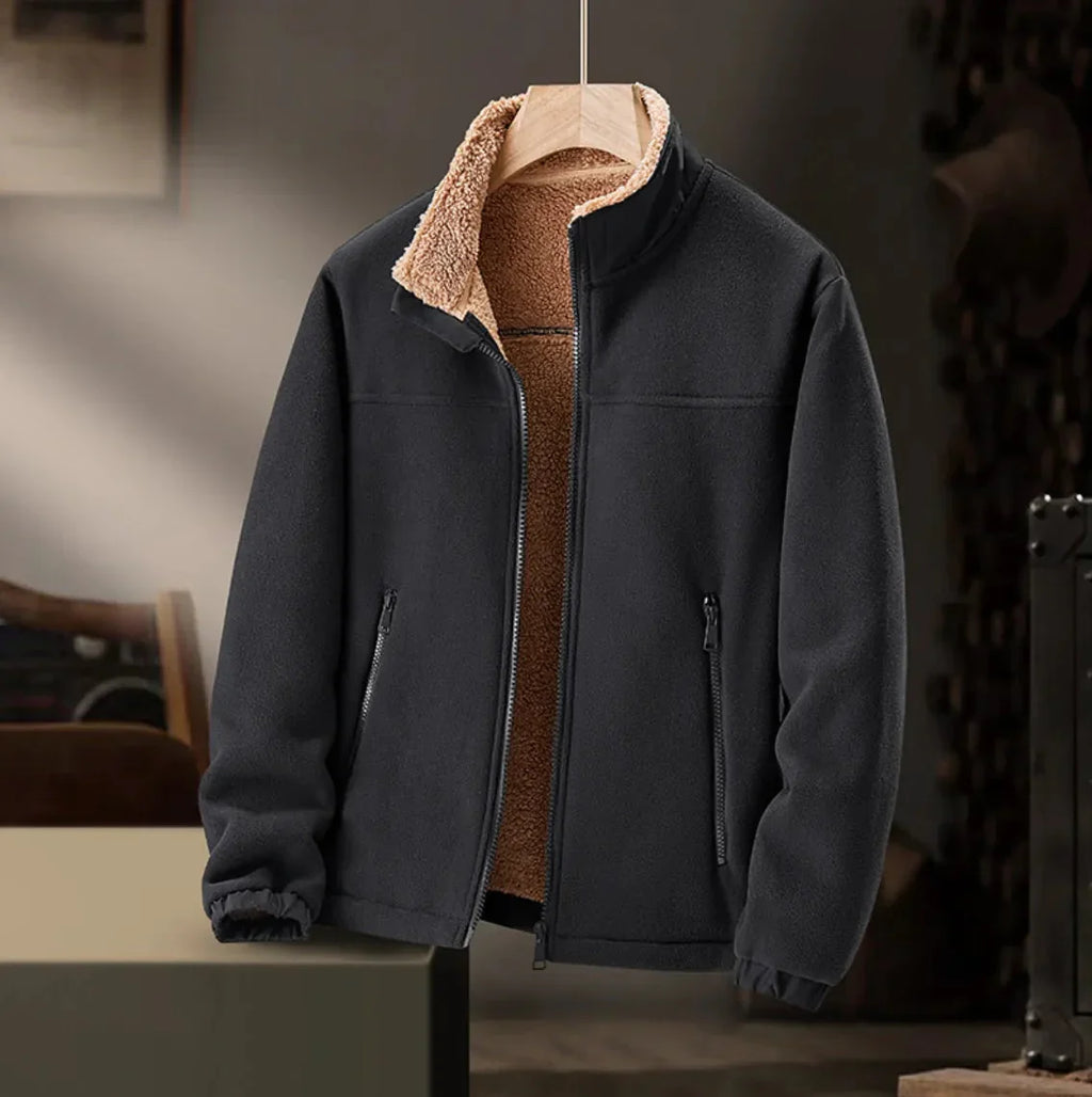 Sherpa-Futter Fleecejacke