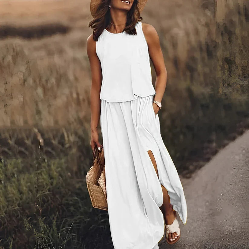 Elegantes farbenfrohes Kleid