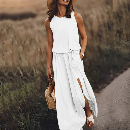 Elegantes farbenfrohes Kleid