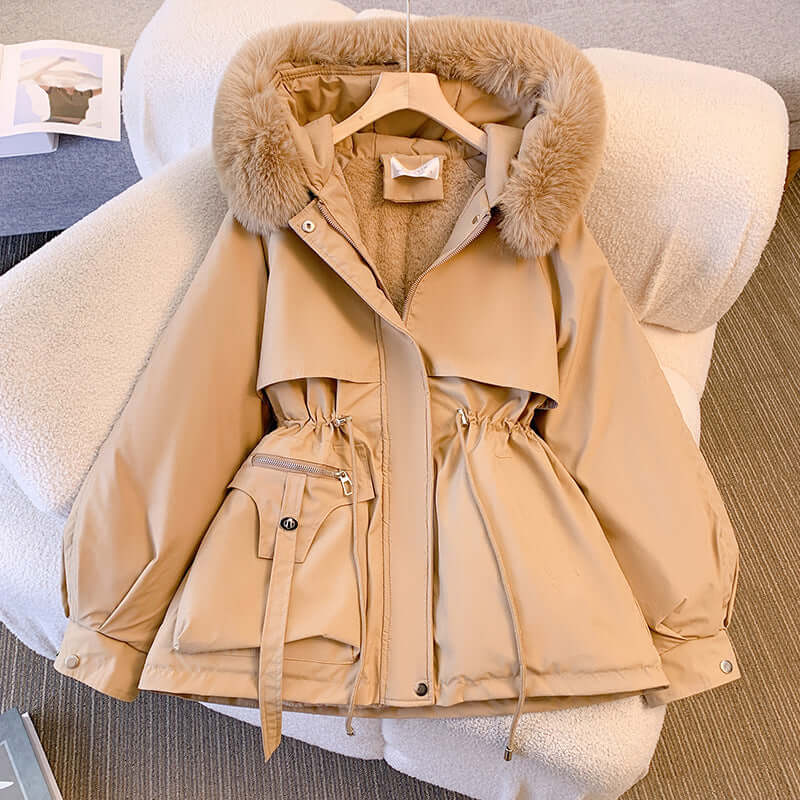 Gepolsterte Jacke Damen - Lange Winterjacke Damen