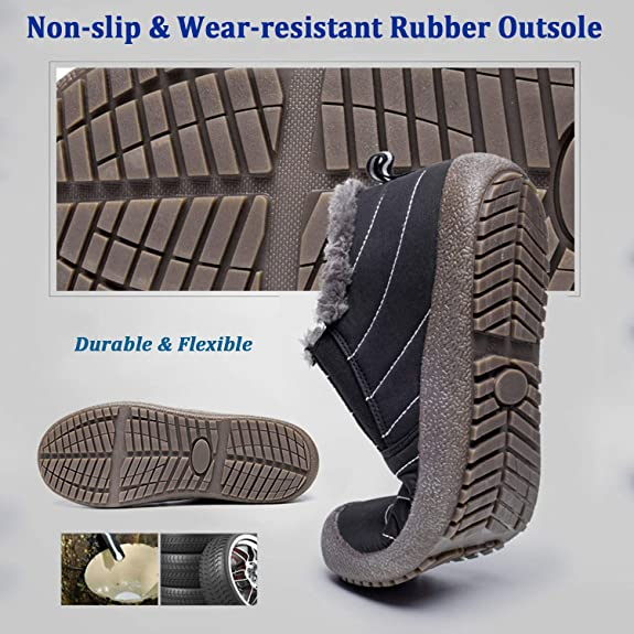Shopnory | Wasserdichte Knöchelstiefel für Unisex – Warm & Bequem für Winterabenteuer