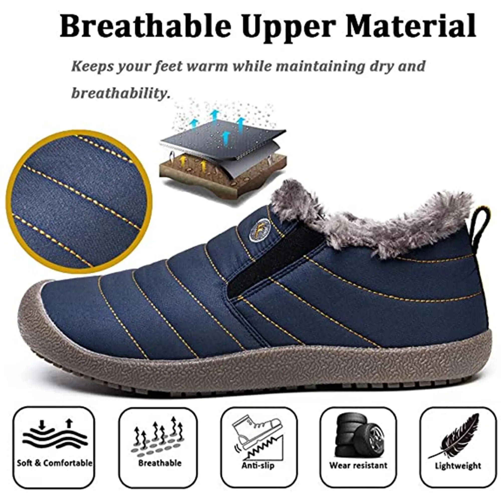Shopnory | Wasserdichte Knöchelstiefel für Frauen – Gemütlich & Stilvoll für Winterabenteuer