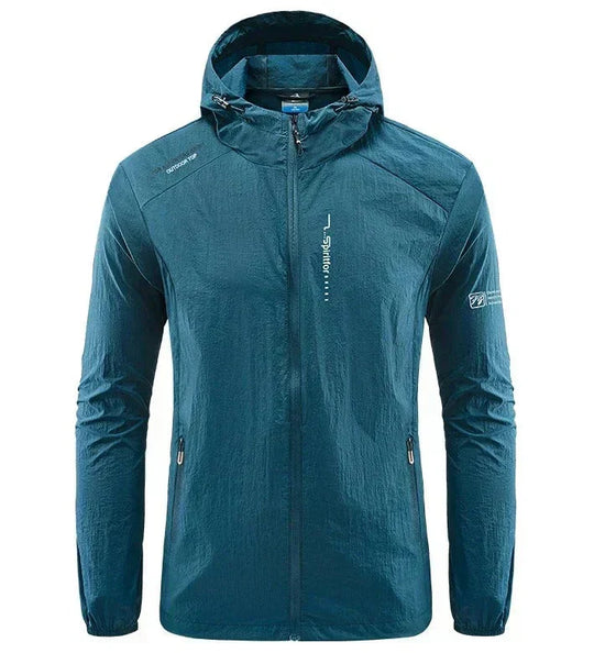 Herren Windbreaker Jacke - Voller Reißverschluss und Kapuze