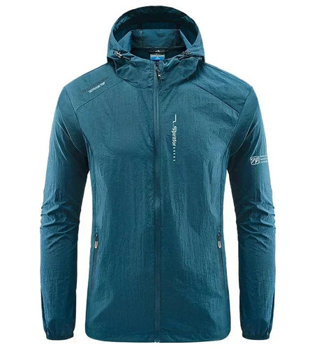 Herren Windbreaker Jacke - Voller Reißverschluss und Kapuze