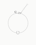 Glückliche Hufeisen-Kristall S925 Charm-Armband | Shop Nory