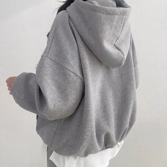 Fleece-Hoodie mit Kapuze