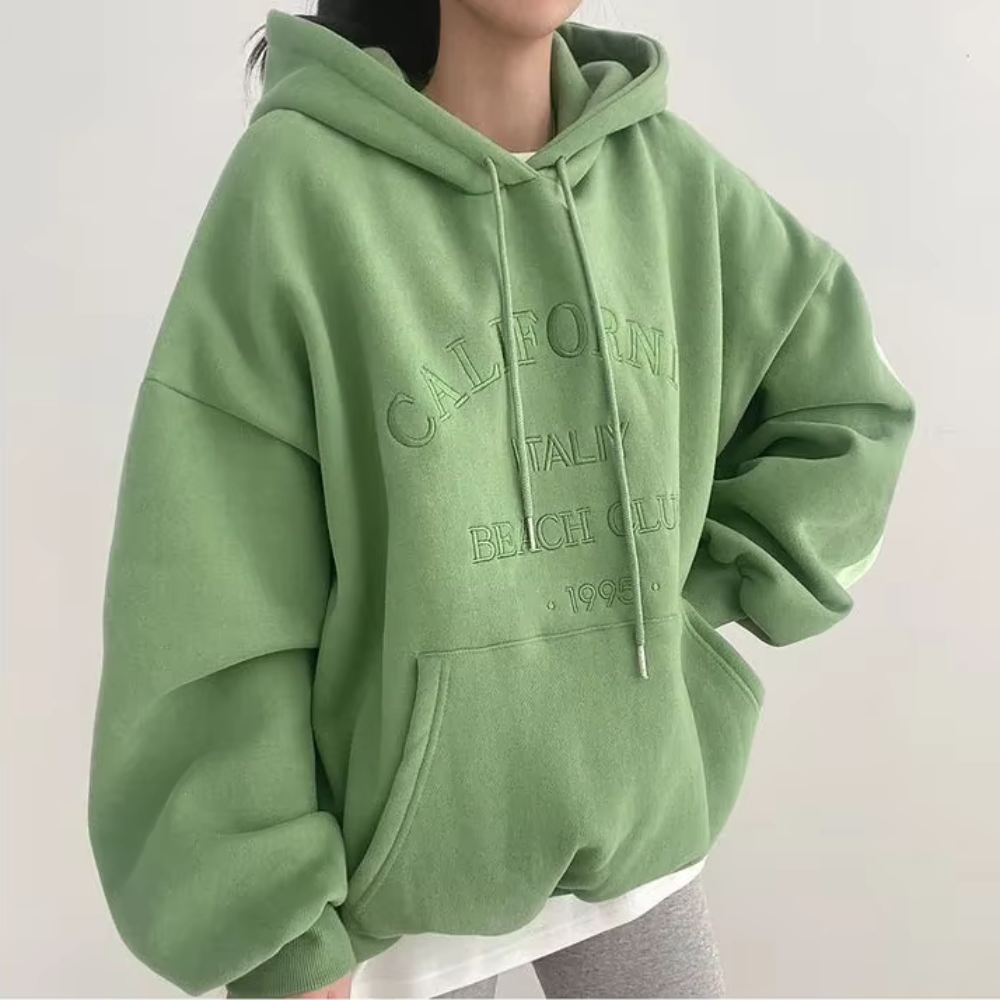 Fleece-Hoodie mit Kapuze