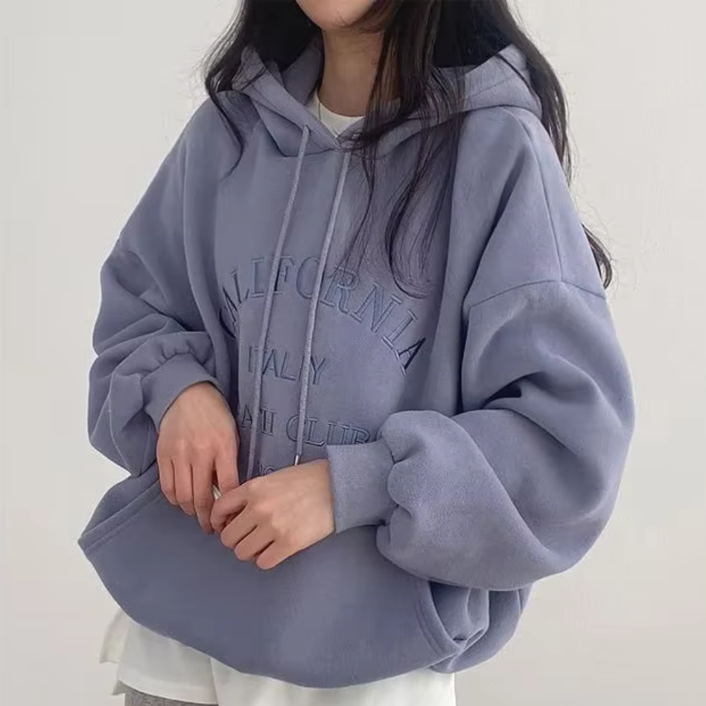 Fleece-Hoodie mit Kapuze