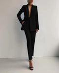 Anzug Damen Eleganter Blazer & Hosen Set