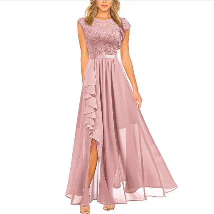 Shopnory | Maxi Kleid mit Eleganten Details
