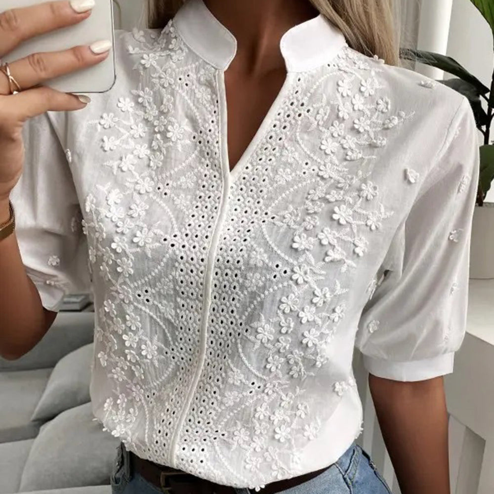 Klassische Weiße Bluse für Damen