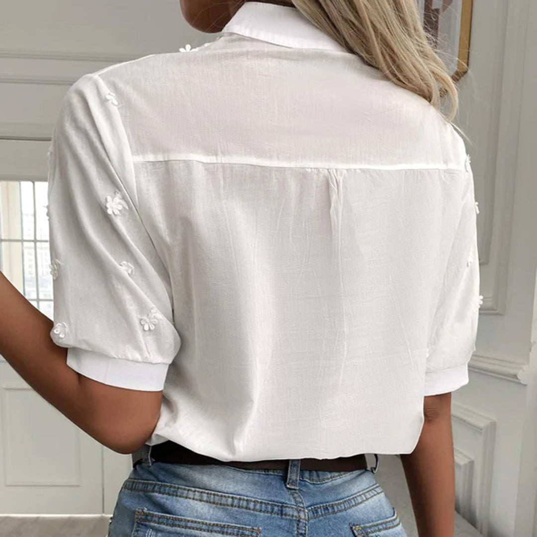Klassische Weiße Bluse für Damen