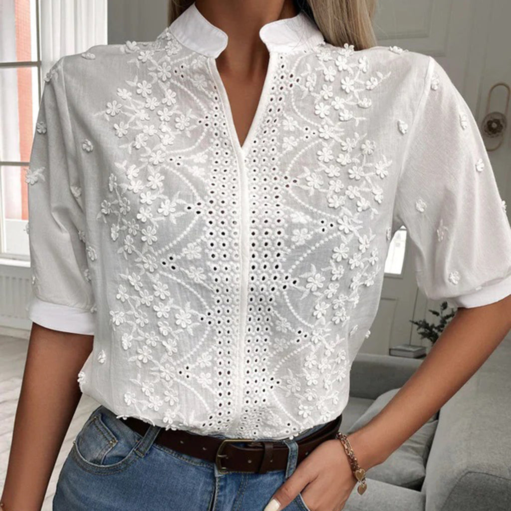 Klassische Weiße Bluse für Damen
