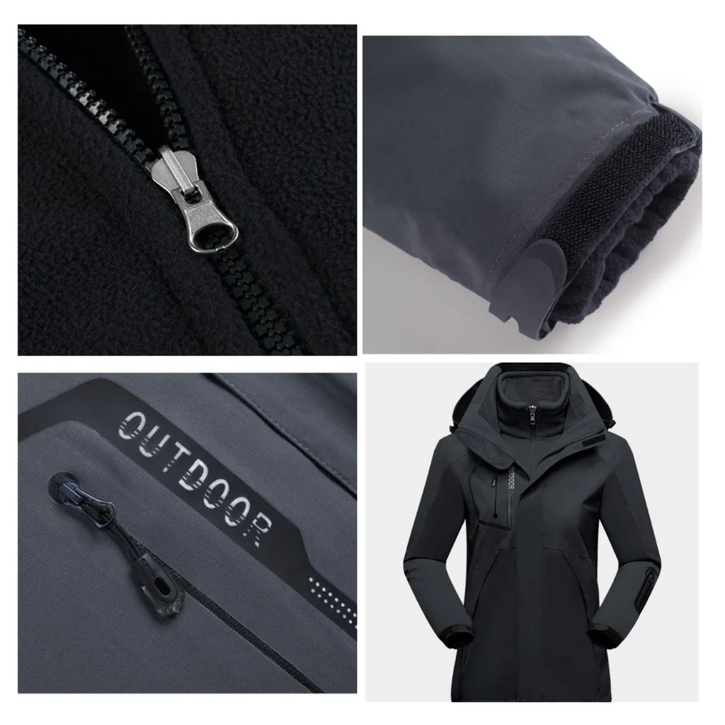 3-In-1 Outdoor Schutzjacke für Frauen