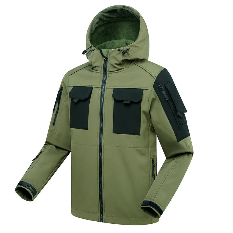 Outdoor Herren Cargo Set wasserdicht und winddicht mit Kapuze für Wandern und täglichen GShopnoryrauch