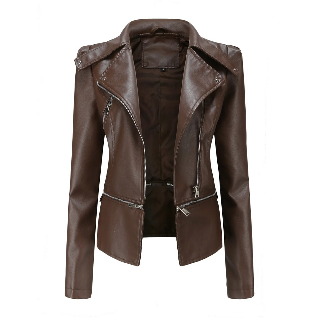 Elegante Lederjacke für Frauen