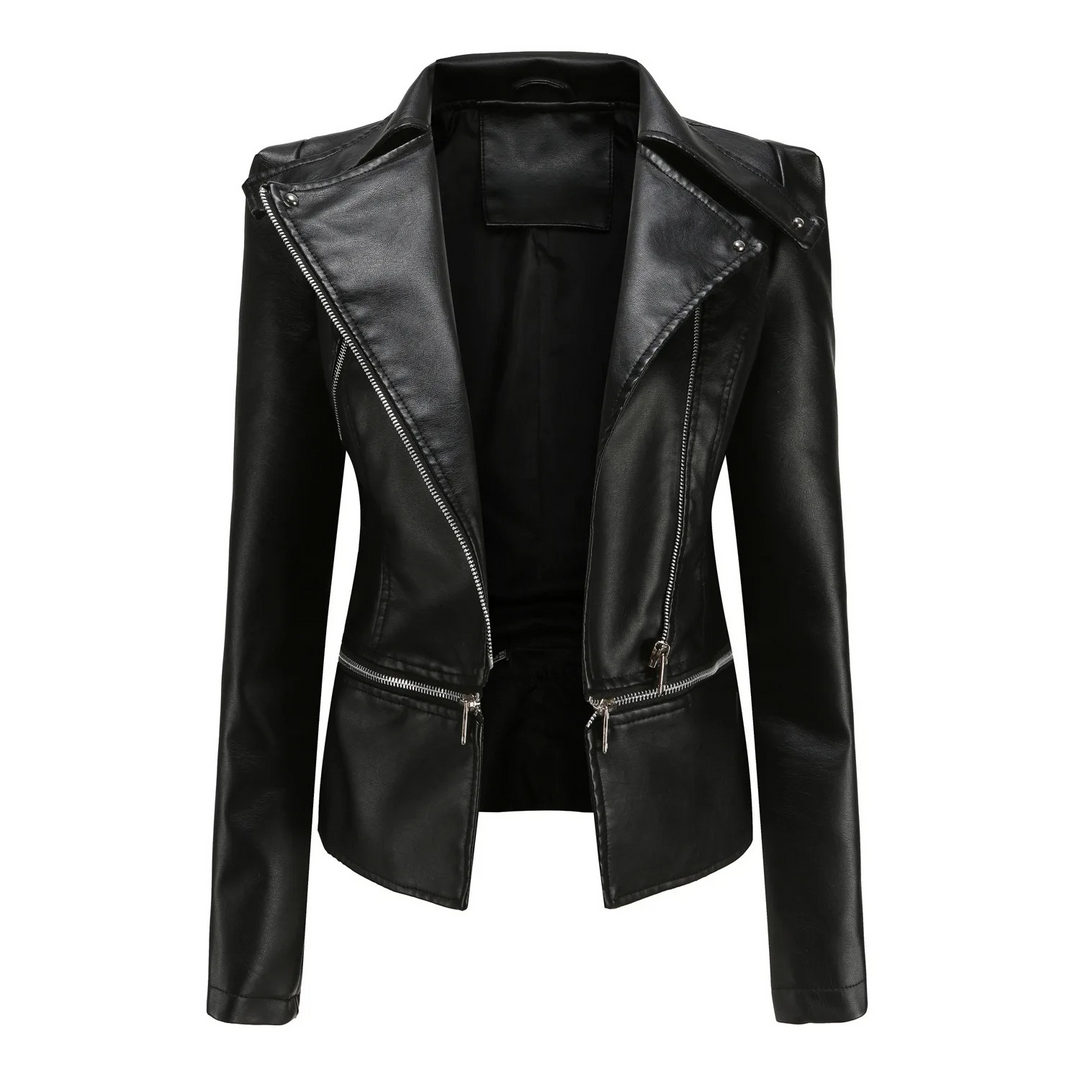 Elegante Lederjacke für Frauen