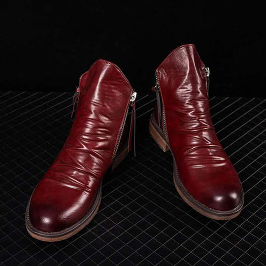 Lässige Herbst Stilvolle Stiefel mit Reißverschluss für Männer