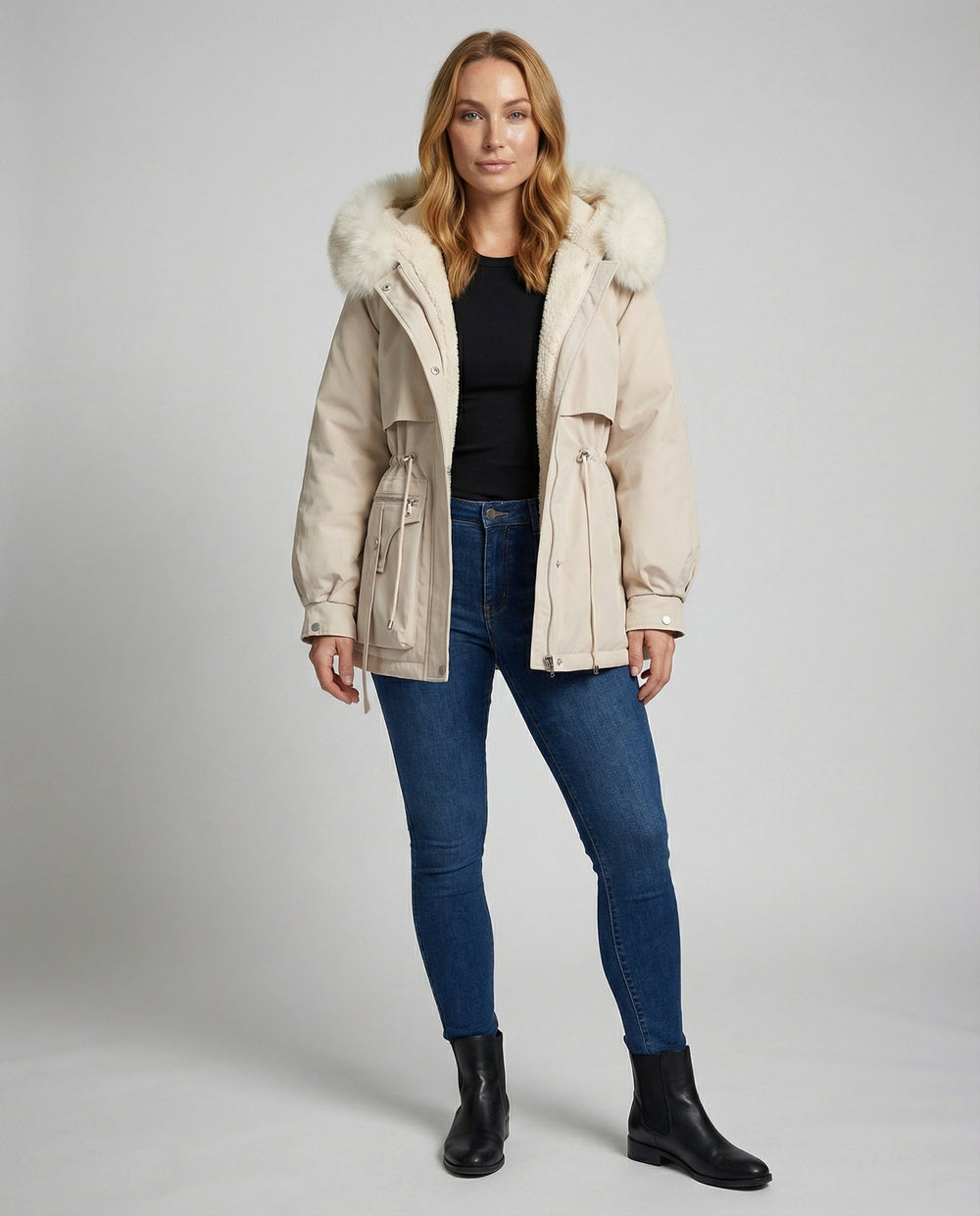 Warme Pelz Winterjacke Damen | Shop Nory