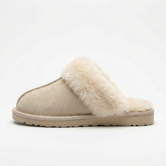 Clogs - Damen Retro Wildleder Slip-On Mule