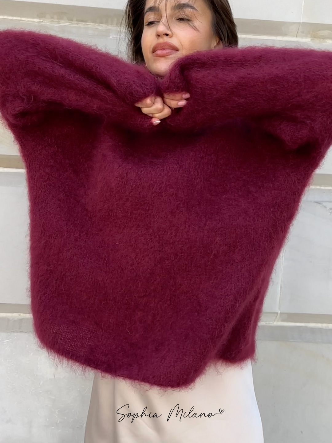 Mohair Crewneck Pullover