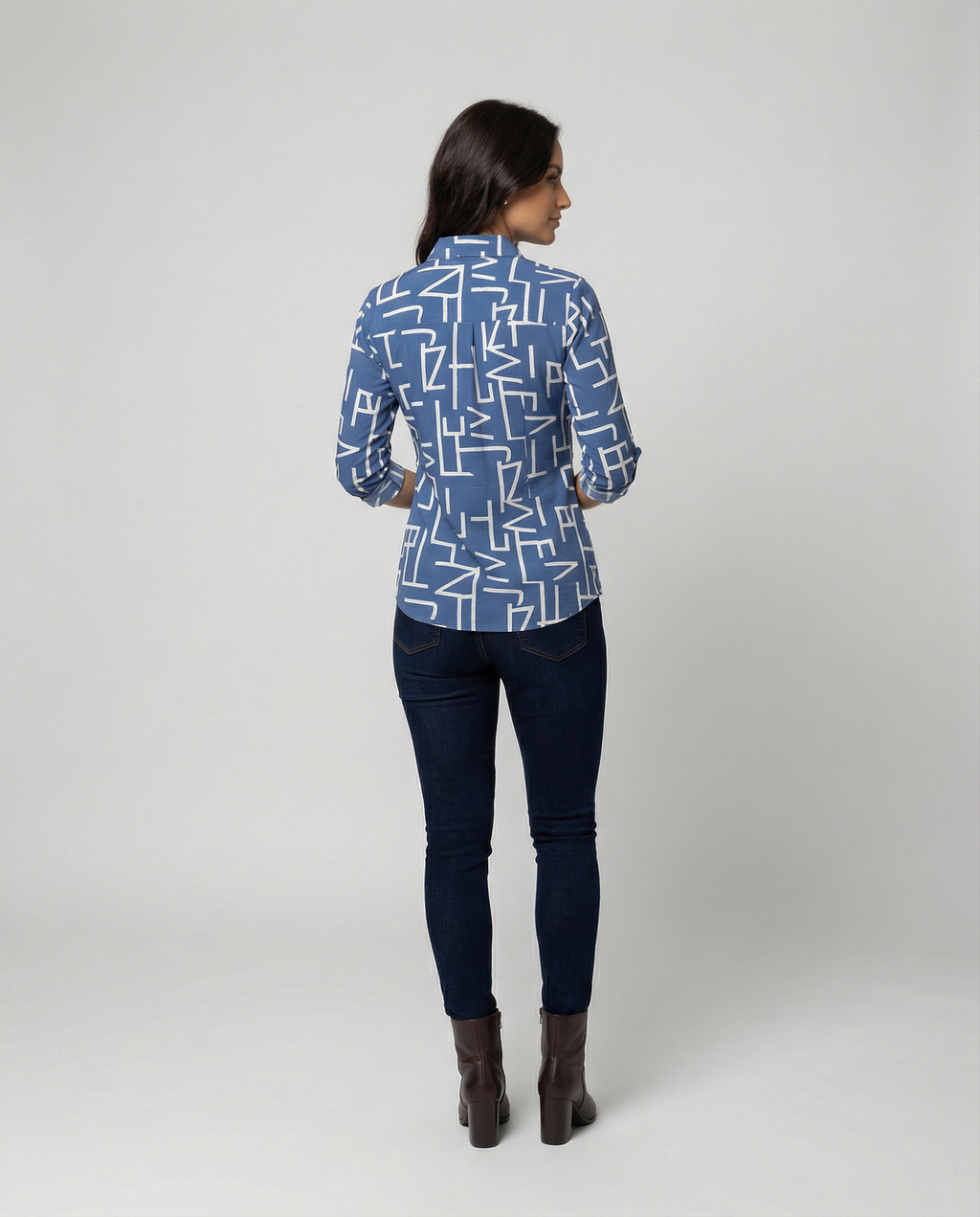 Bluse mit Umlegekragen