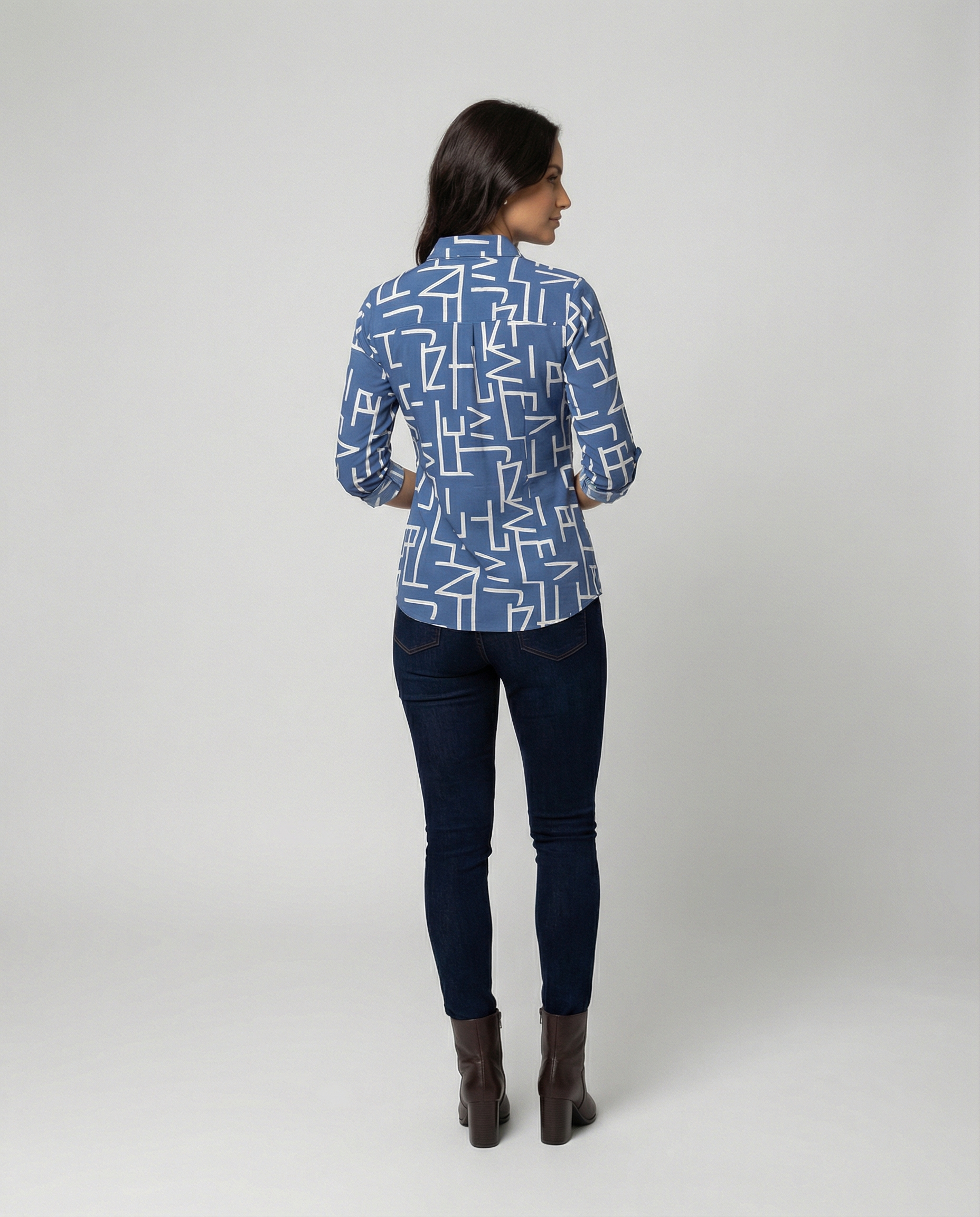 Bluse mit Umlegekragen