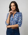 Bluse mit Umlegekragen