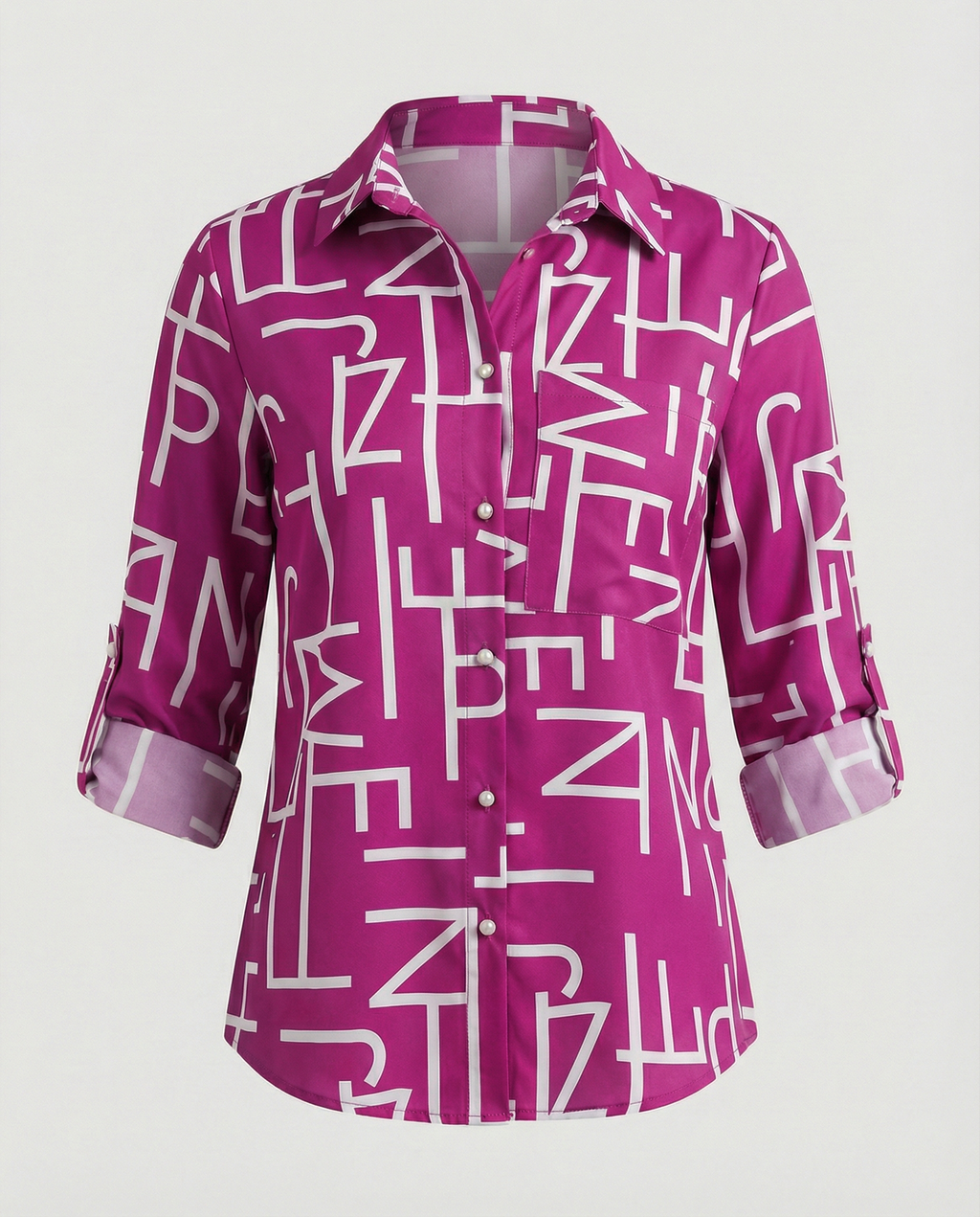 Bluse mit Umlegekragen