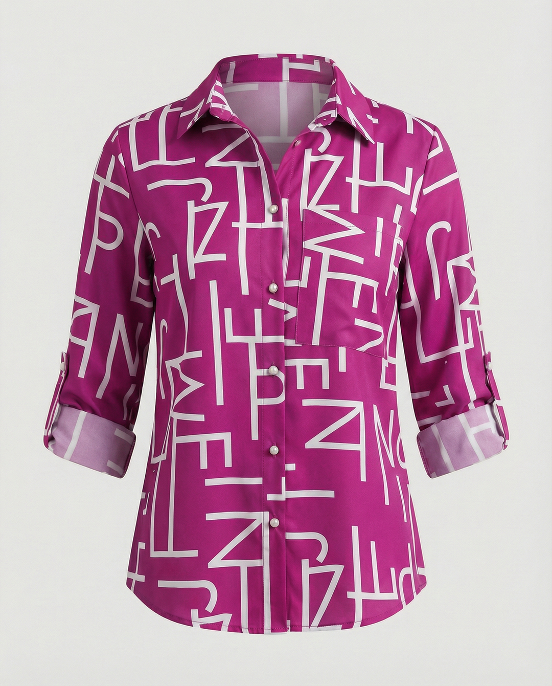 Bluse mit Umlegekragen