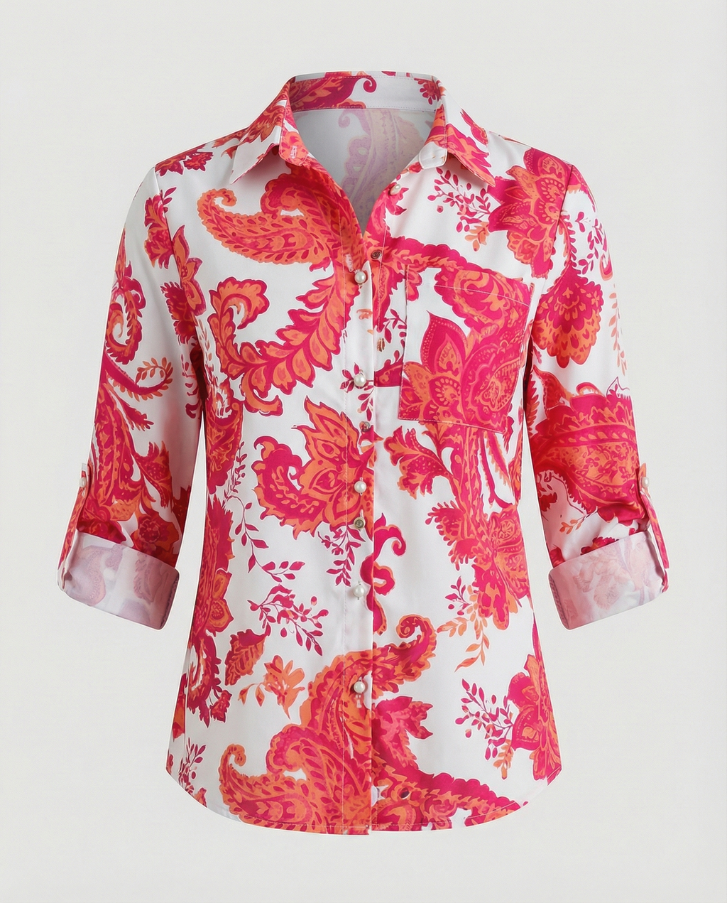 Bluse mit Umlegekragen