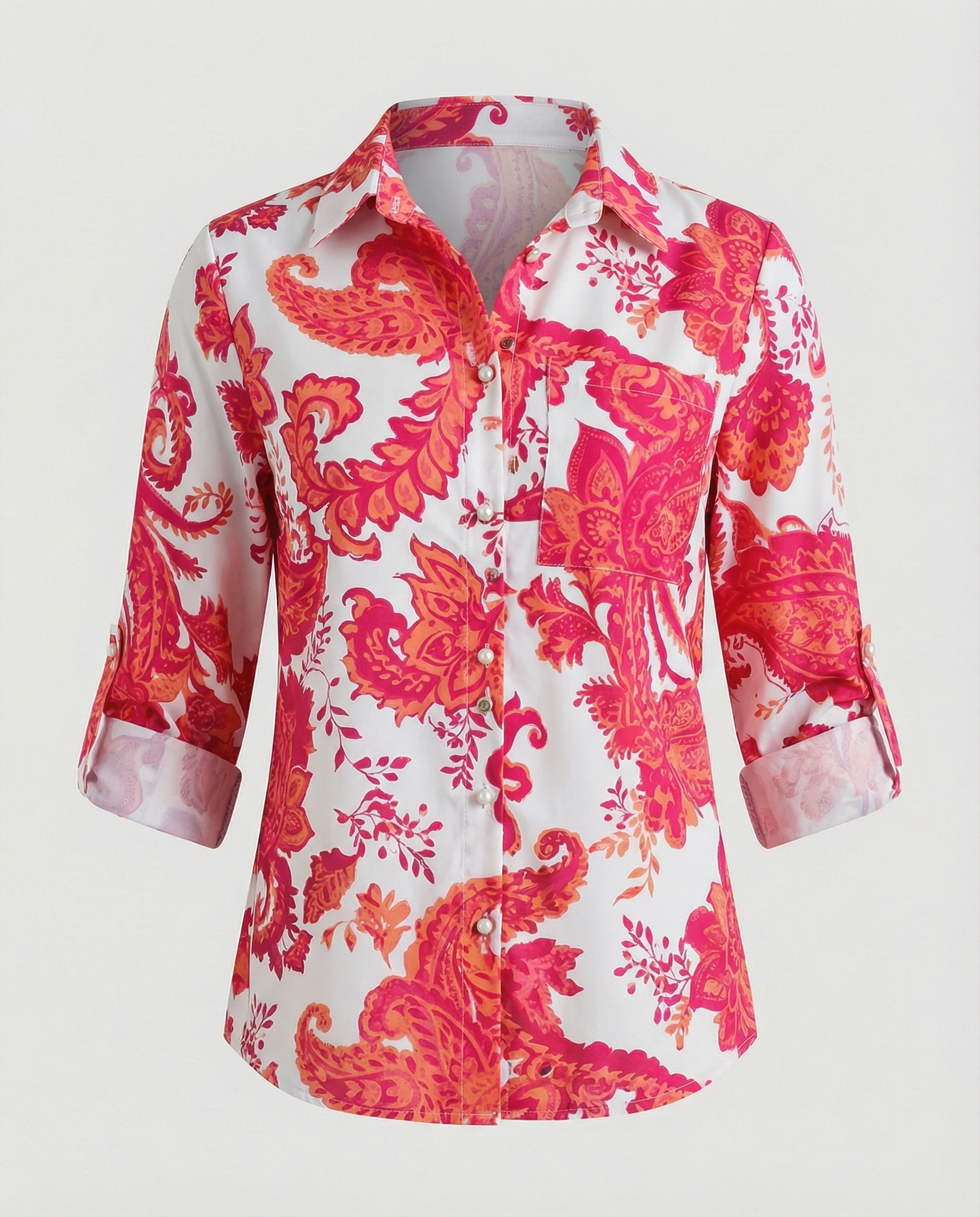 Bluse mit Umlegekragen