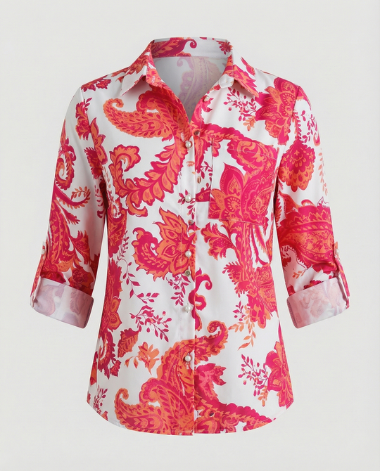 Bluse mit Umlegekragen