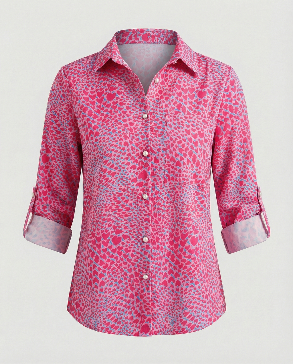 Bluse mit Umlegekragen
