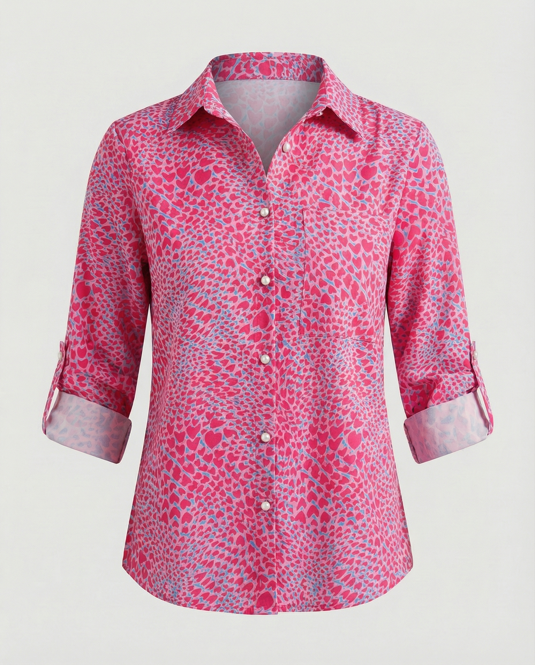 Bluse mit Umlegekragen