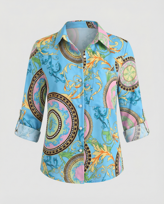 Bluse mit Umlegekragen