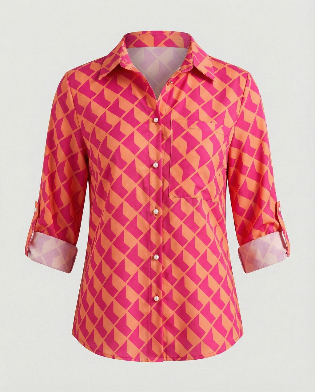 Bluse mit Umlegekragen
