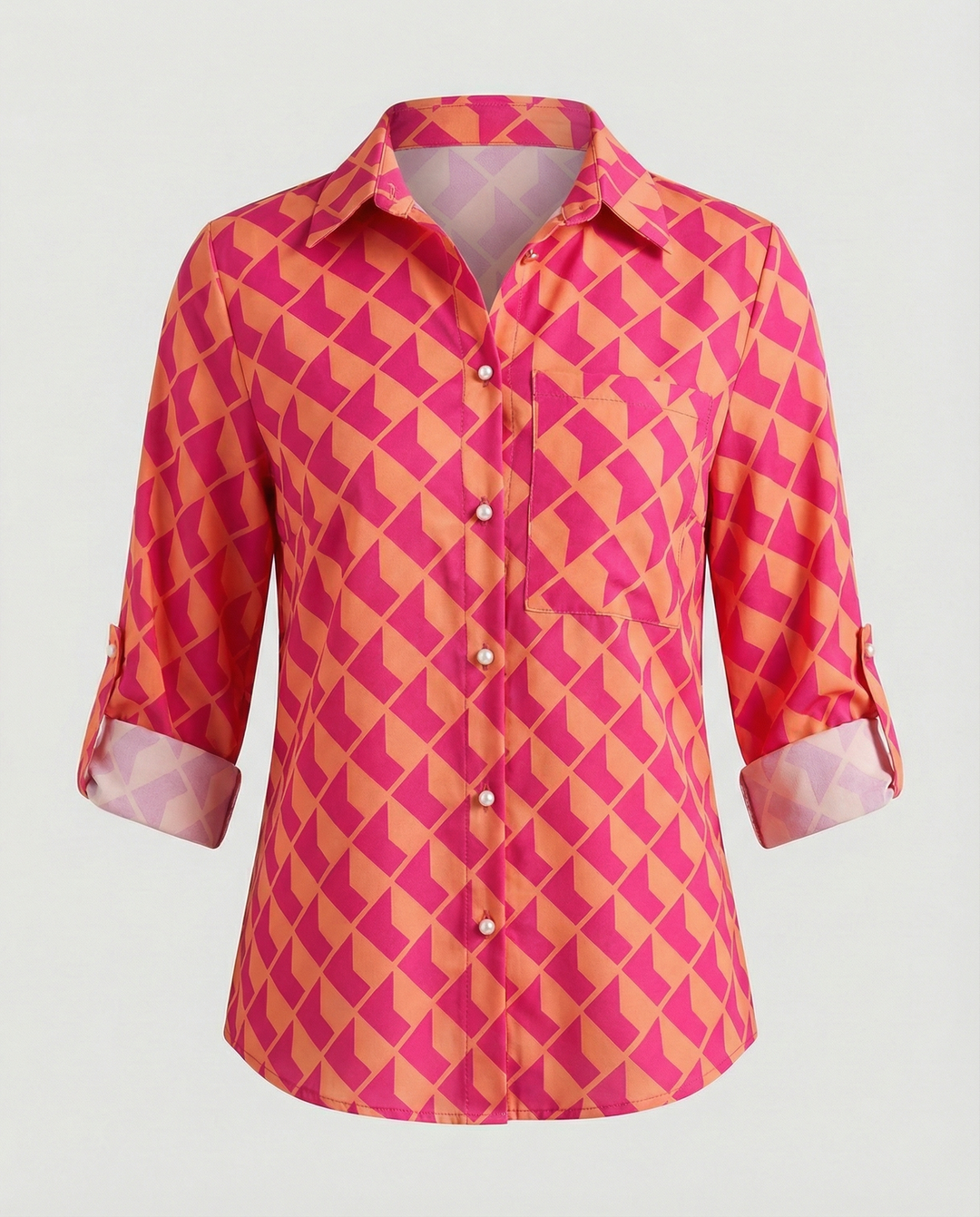 Bluse mit Umlegekragen