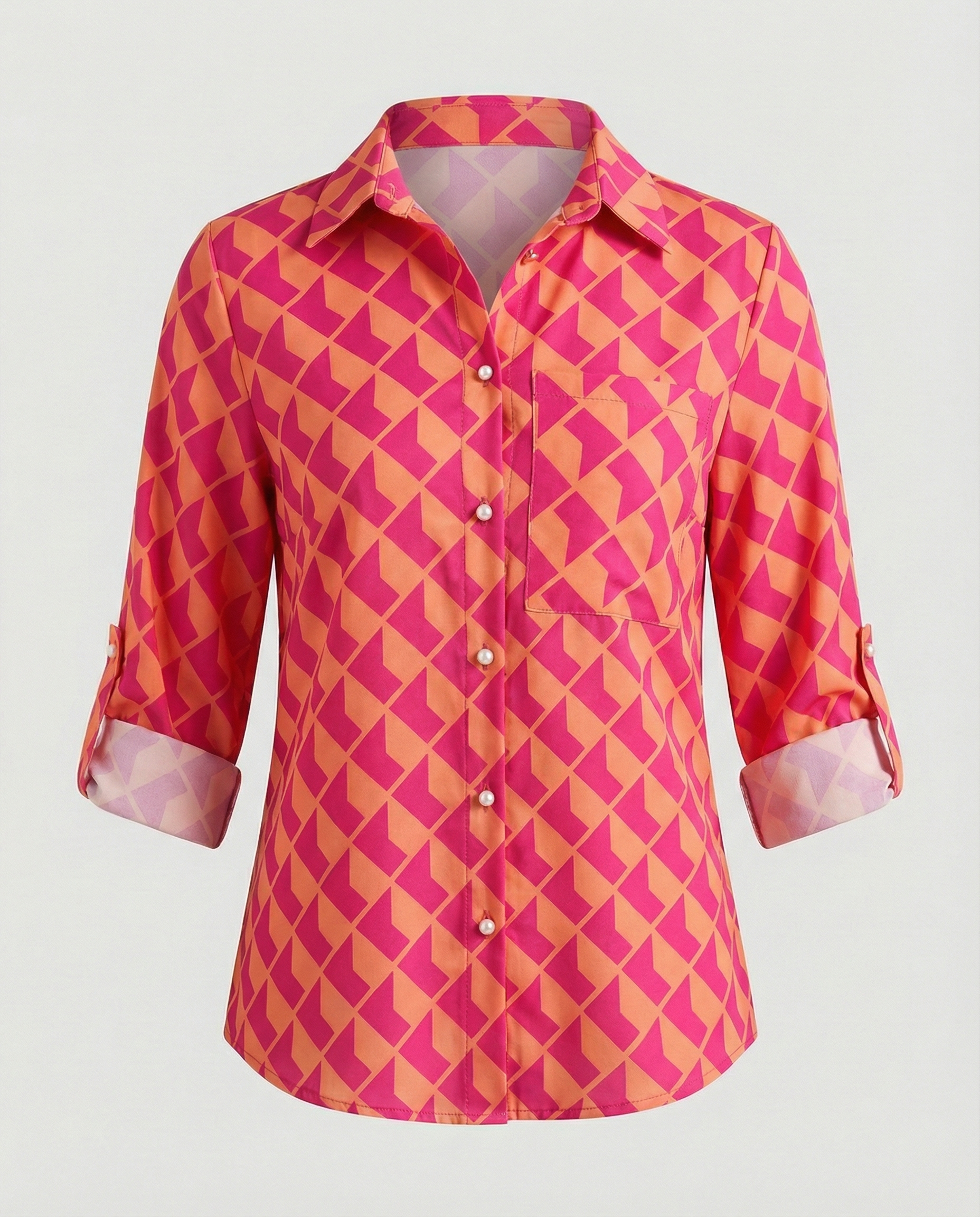 Bluse mit Umlegekragen