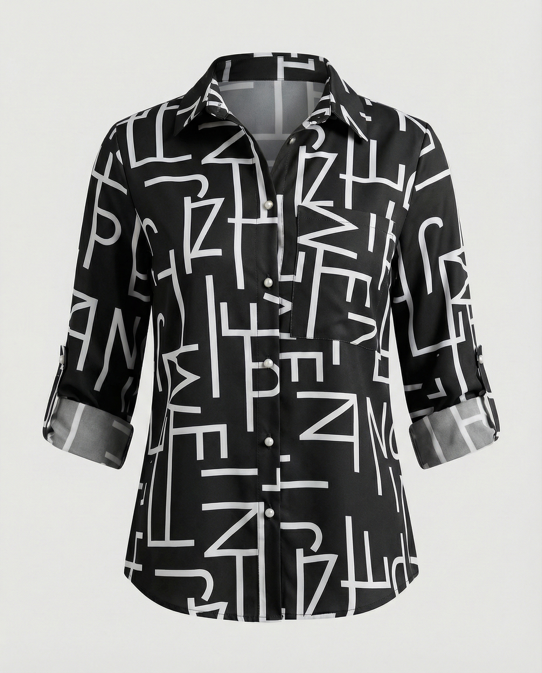Bluse mit Umlegekragen