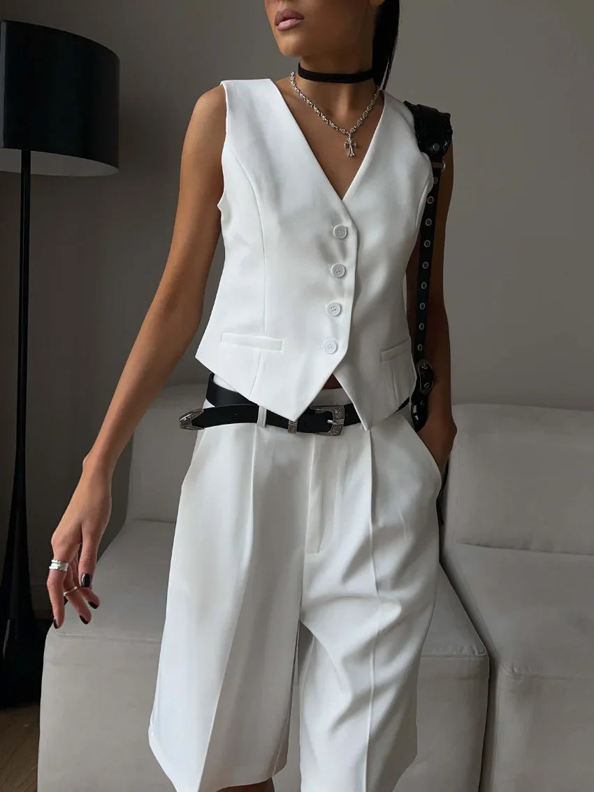 Sommer-Weste und Shorts Set